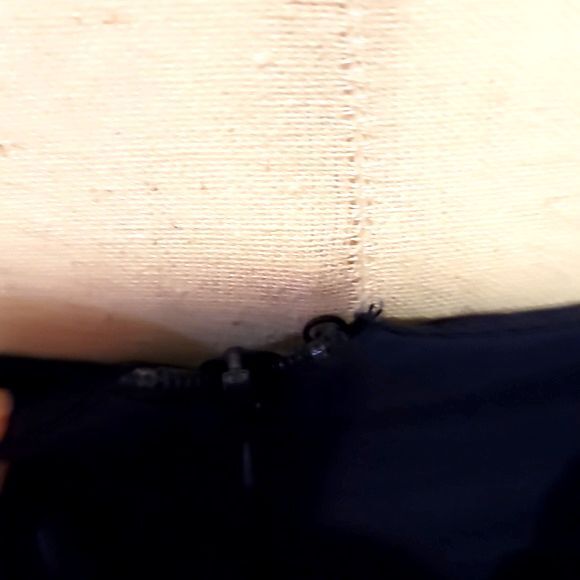 ASOS Fun & Flirty Navy Sheer Open Back Dress Size 4 - Picture 5 of 8